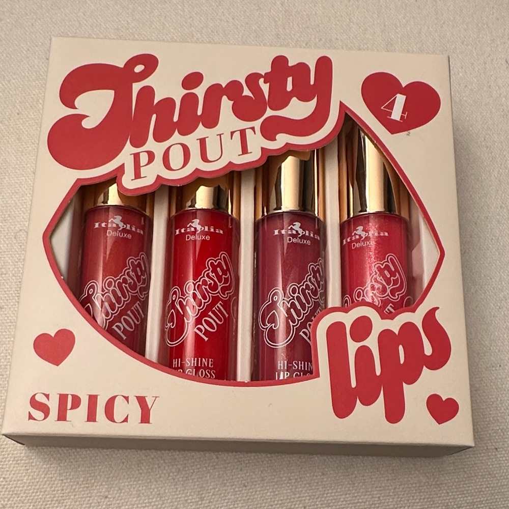 Kiss Beauty Thirsty Pout Lip Gloss Set